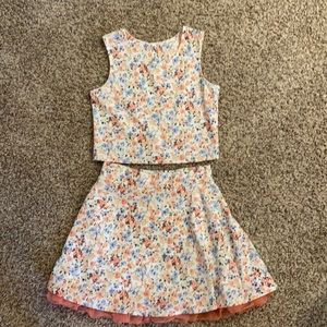 Girls top and skirt
